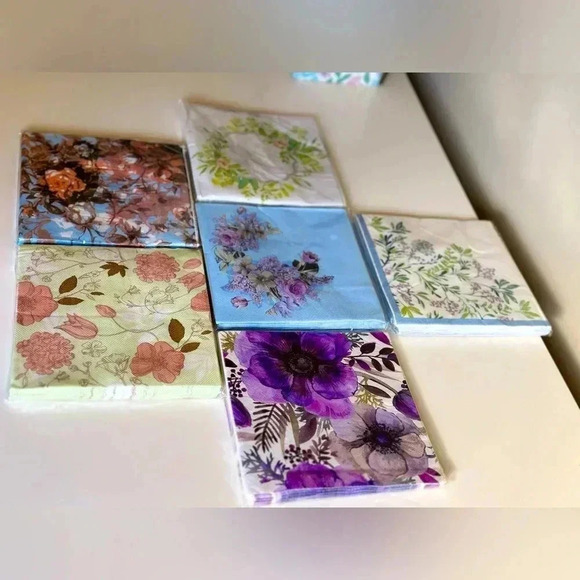 NEW Color Napkins/Printed Tissues/Fashion Tissues x 120pcs - Picture 15 of 15